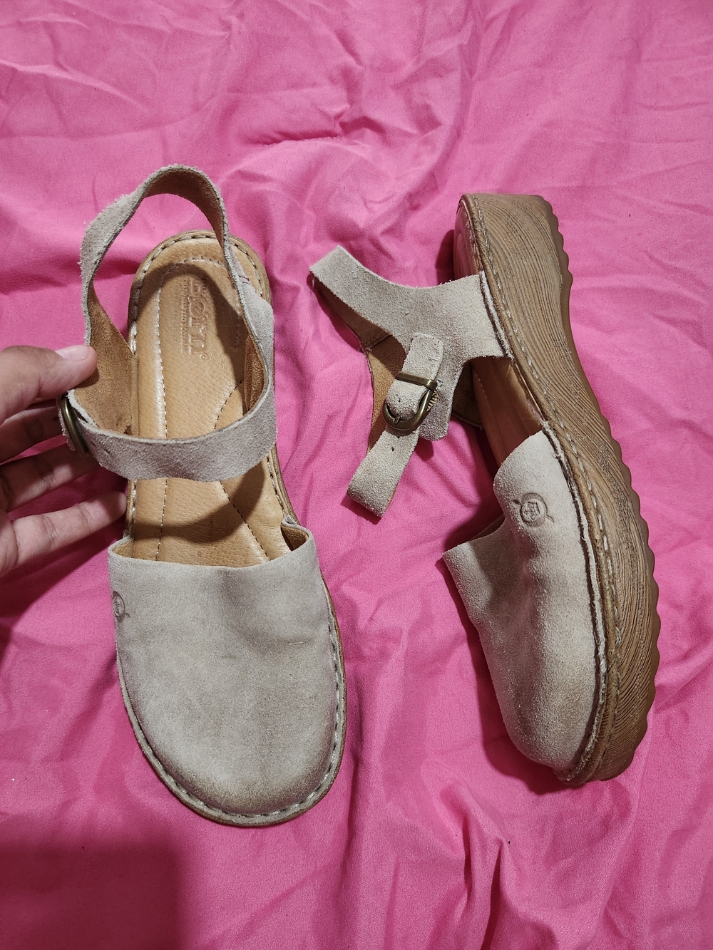 Born Alianna Quater Strap Beige Sandals